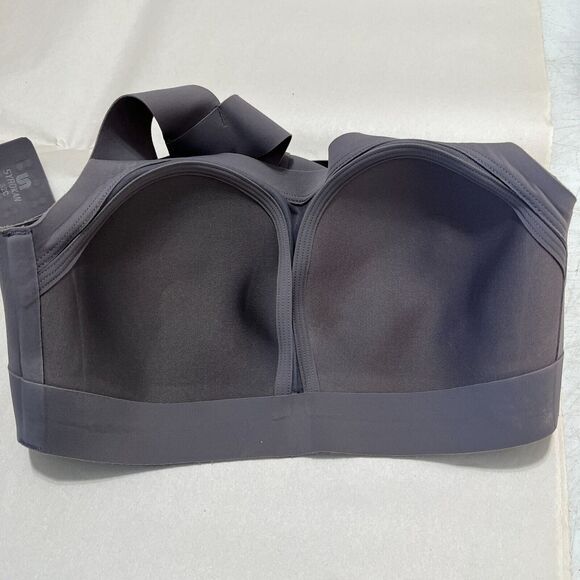 Syrokan Sports Bra Top Women 32C Full Coverage Gray Padded Activewear Athletic‎ - Picture 6 of 9